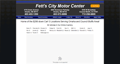 Desktop Screenshot of fettscitymotorcenter.com